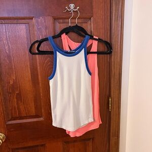 FREE PEOPLE Lot of 2 Tank Tops Exhale Tank Only 1 Ringer Tank NWOT Size XS